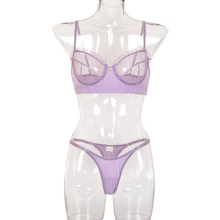 New Women Lace Mesh Eyelash Lace Sling Sexy Lingerie