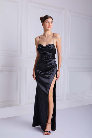 MATILDA Camisole Dress in Black - VOUVELLA